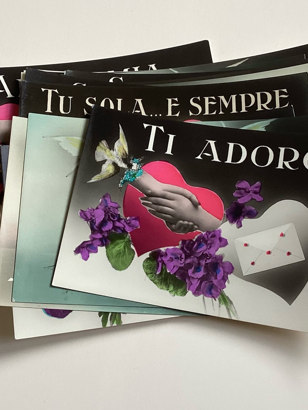 20 Vintage Italian Romantic unused Postcards Fotocelere
